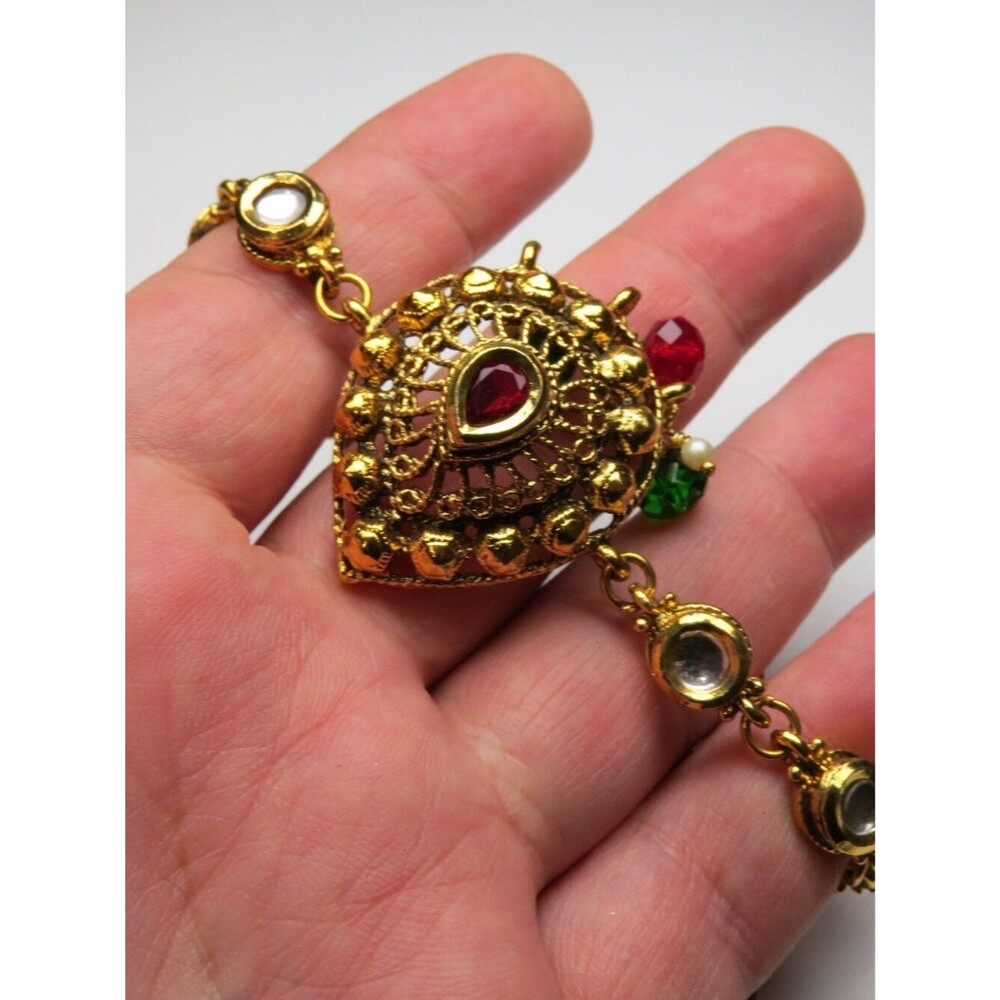 22k Tibet Emerald Ruby Bracelet